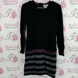 Clements ribeiro portobello dress Stylish Black and Gray Striped  Dress